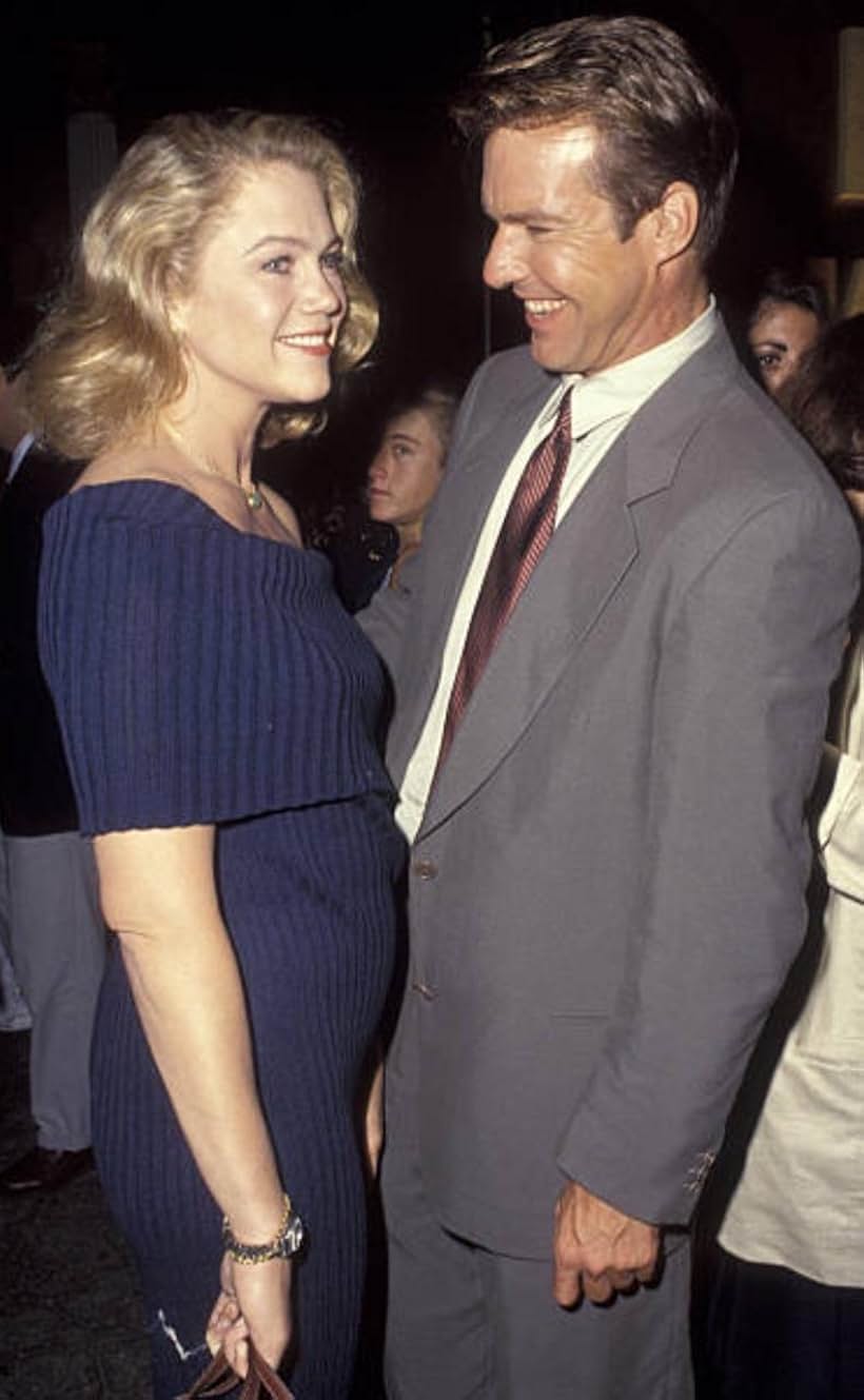 Dennis Quaid and Kathleen Turner at an event for Undercover Blues (1993)