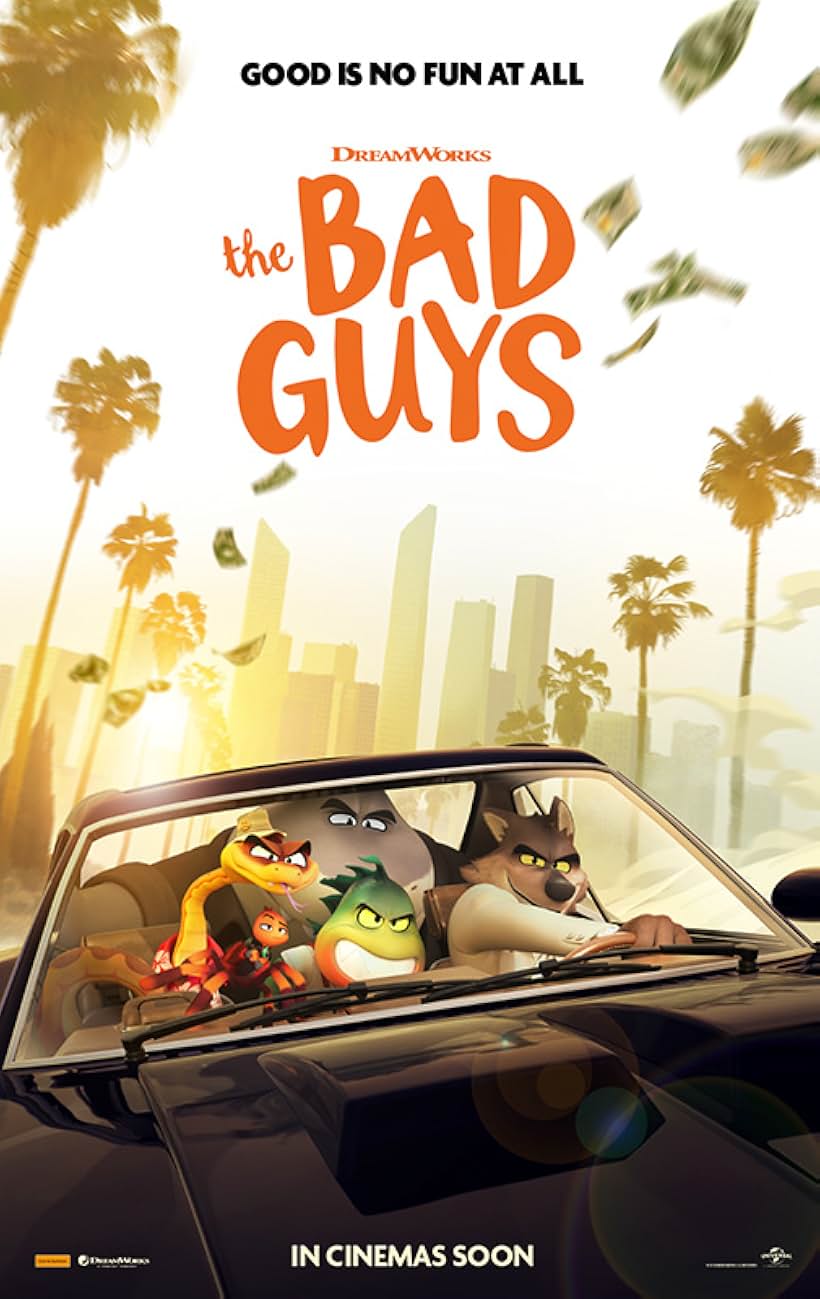 Sam Rockwell, Marc Maron, Craig Robinson, Awkwafina, and Anthony Ramos in The Bad Guys (2022)