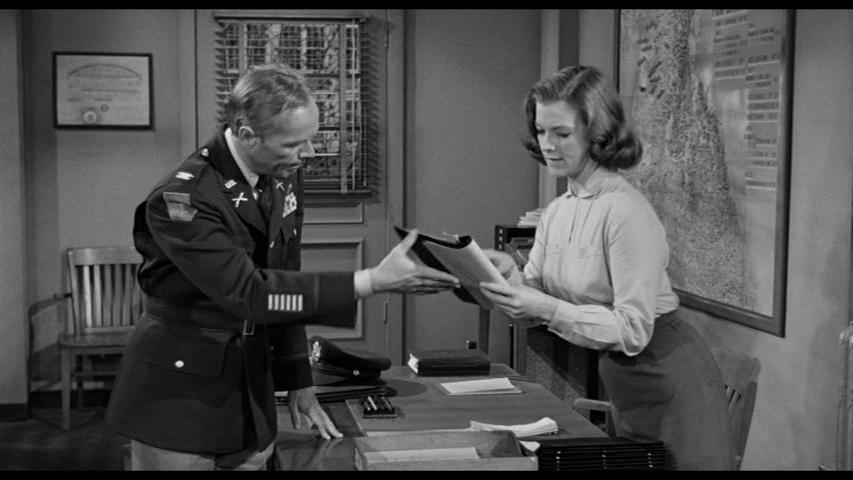 Richard Widmark and Dolores Michaels in Time Limit (1957)