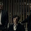 Rupert Graves, Martin Freeman, and Benedict Cumberbatch in Sherlock (2010)