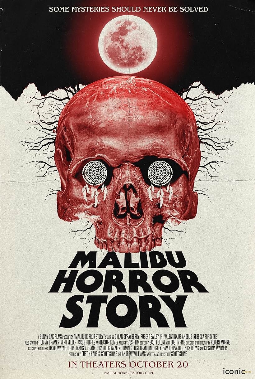 Robert Bailey Jr., Valentina de Angelis, Scott Slone, Douglas Tait, Rebecca Forsythe, Veno Miller, Dylan Sprayberry, Hector Gomez Jr., Tommy Cramer, Jacob Hughes, and Troy James in Malibu Horror Story (2023)