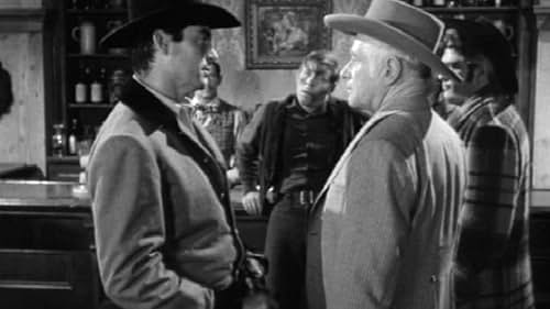 Rory Calhoun, Charlie Briggs, and George Macready in The Texan (1958)