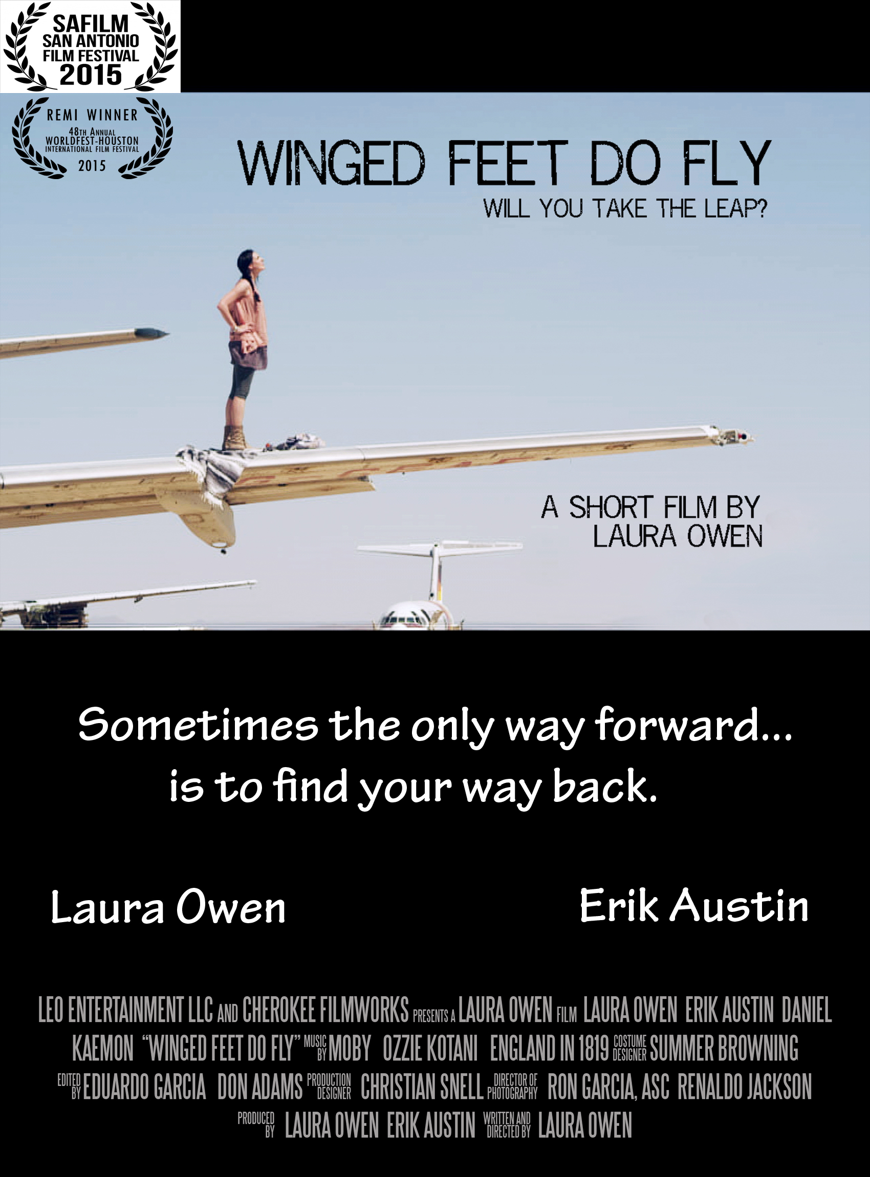 Laura Owen and Erik Austin in Winged Feet Do Fly (2014)