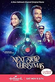 Christopher Lloyd, Lea Thompson, Lyndsy Fonseca, and Chandler Massey in Next Stop, Christmas (2021)