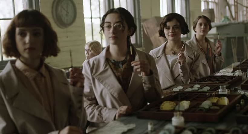 Joey King, Gina Piersanti, Juliana Sass, and Abby Quinn in Radium Girls (2018)