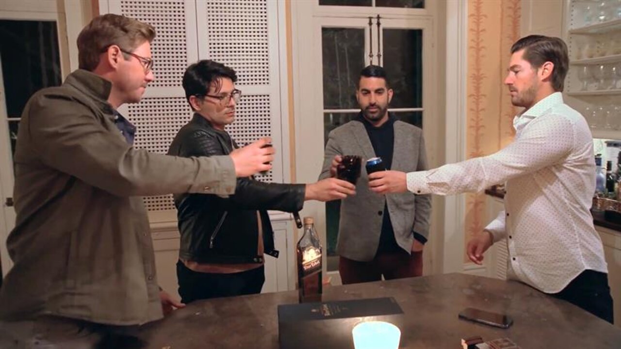 Austen Kroll, Rod Razavi, Rodrigo Reyes, and Craig Conover in The Naked Truth (2023)