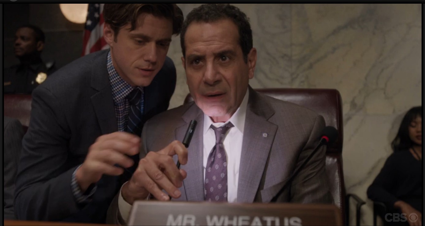 Tony Shalhoub and Aaron Tveit in BrainDead (2016)