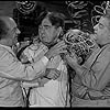 Moe Howard, Larry Fine, and Joe DeRita in The Three Stooges Meet Hercules (1962)