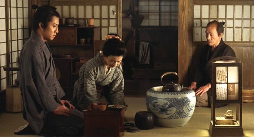 Takuya Kimura, Takashi Sasano, and Rei Dan in Love and Honor (2006)