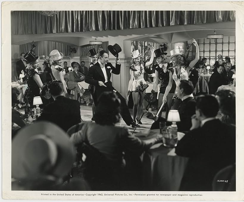 Iris Adrian, Janet Blair, Anne Gwynne, Dorothy Moore, George Raft, and Marie Wilson in Broadway (1942)