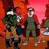 Charlie Adler, Pat Fraley, and Ed Gilbert in BraveStarr (1987)