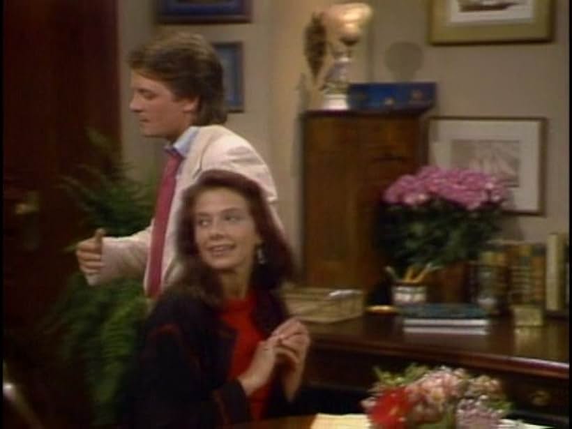 Michael J. Fox and Justine Bateman in Family Ties (1982)