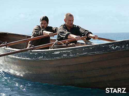 Toby Stephens and Luke Arnold in Black Sails (2014)