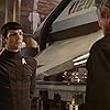 Leonard Nimoy and Zachary Quinto in Star Trek (2009)