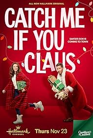 Luke Macfarlane and Italia Ricci in Catch Me If You Claus (2023)