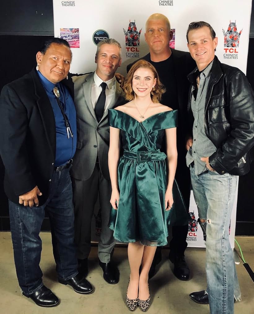 Dustin Rhodes, Tom Zembrod, Thom Hallum, Katy Harris, and Arthur RedCloud at an event for Copper Bill (2020)