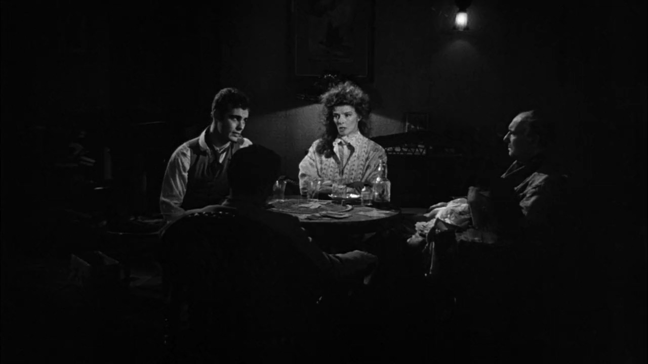 Katharine Hepburn, Jason Robards, Dean Stockwell, and Ralph Richardson in Long Day's Journey Into Night (1962)