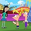 Kelly Hu, Thomas Brodie-Sangster, and Vincent Martella in Phineas and Ferb (2007)