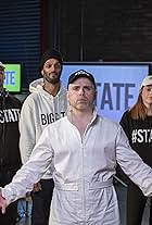 Robert Florence, Nathan Byrne, Rachel Jackson, Joe Hullait, Bigg Taj, and Susan Riddell in The State of It (2018)