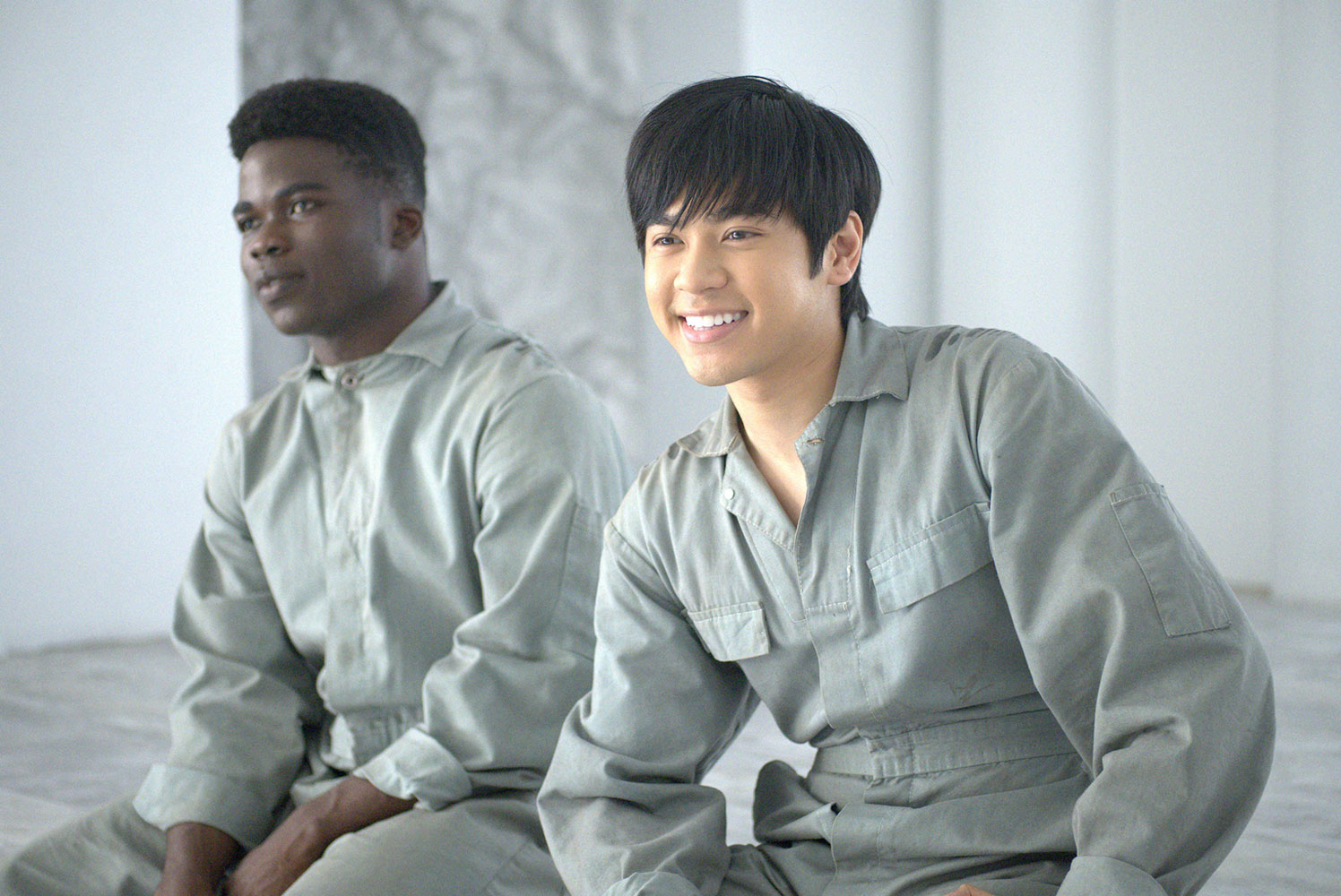 Akiel Julien and Mickeey Nguyen in Utopia Falls (2020)