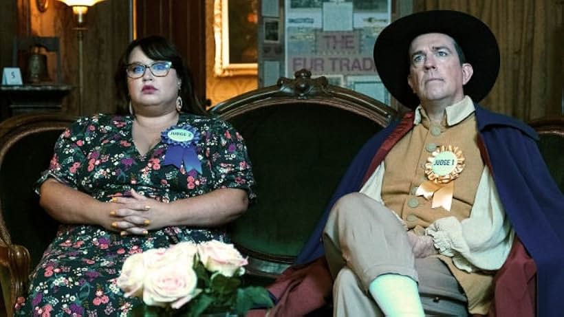 Ed Helms and Jana Schmieding in Rutherford Falls (2021)