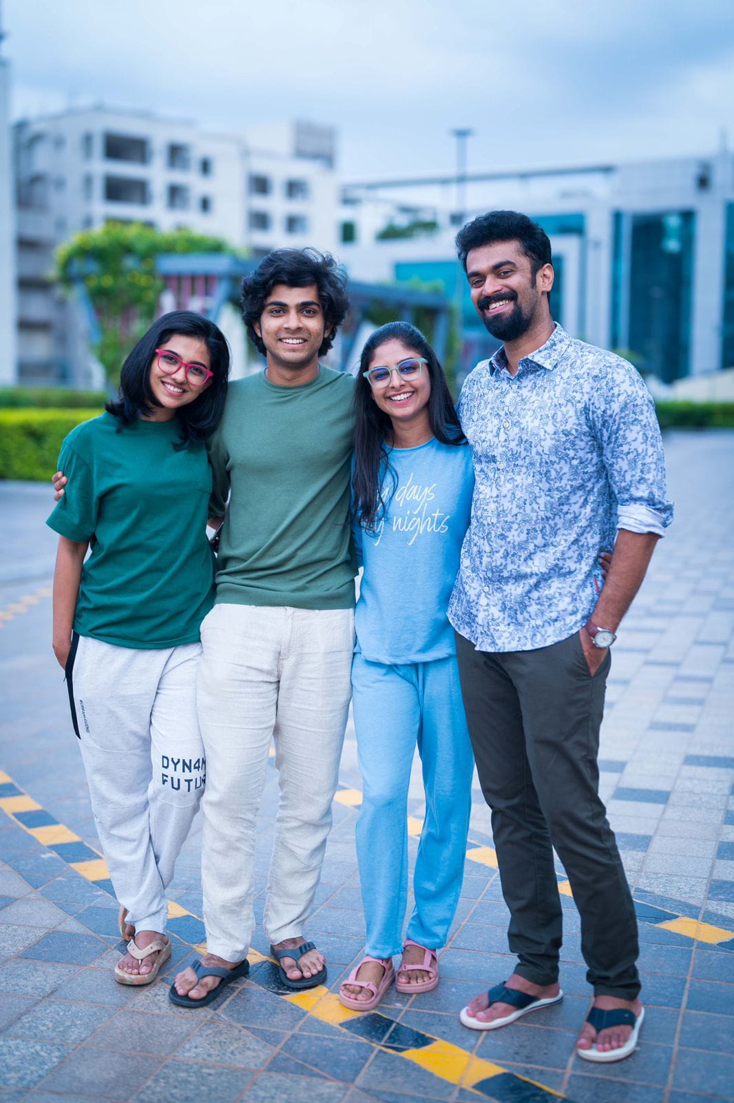 Mamitha Baiju, Naslen, Shyam Mohan, and Akhila Bhargavan in Premalu (2024)