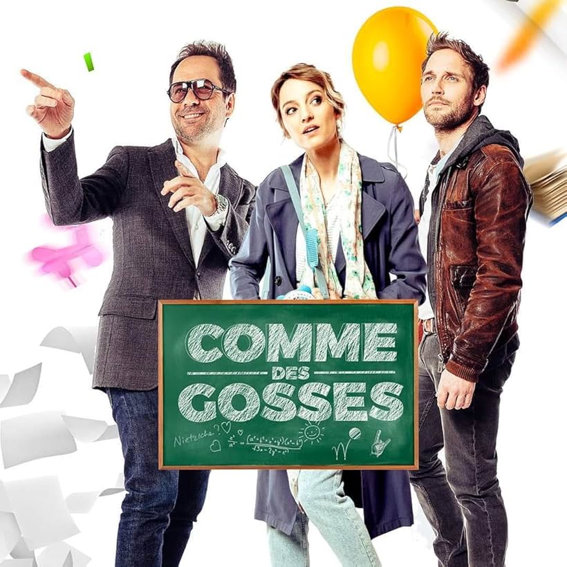 Stéphane Debac, François-David Cardonnel, and Stéphanie Crayencour in Comme des gosses (2022)