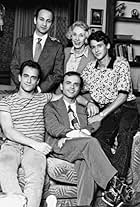 Joe Pantoliano, Christopher Meloni, Ned Eisenberg, Ann Morgan Guilbert, and Andy Hirsch in The Fanelli Boys (1990)