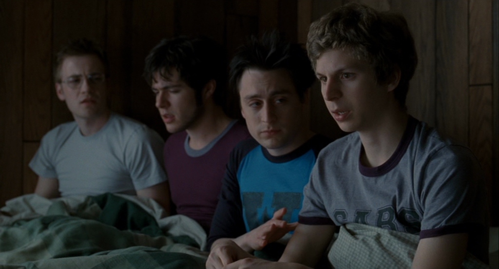 Kieran Culkin, Michael Cera, Kjartan Hewitt, and Ben Lewis in Scott Pilgrim vs. the World (2010)