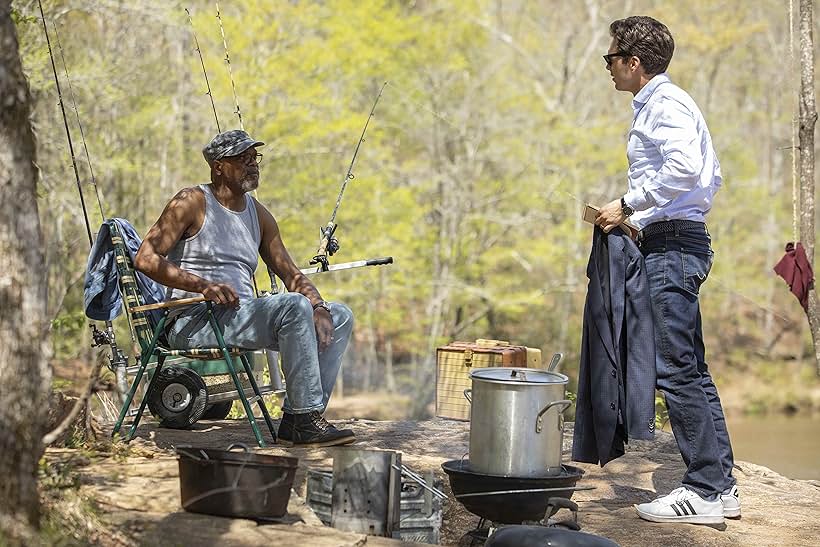 Samuel L. Jackson and Sebastian Stan in The Last Full Measure (2019)