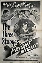 Moe Howard, Larry Fine, and Shemp Howard in Fright Night (1947)