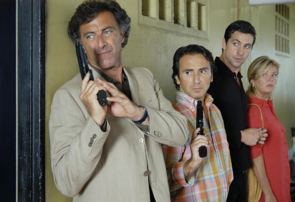 Gregor Törzs, Luca Barbareschi, Bruno Maccallini, and Jutta Speidel in Donna Roma (2007)