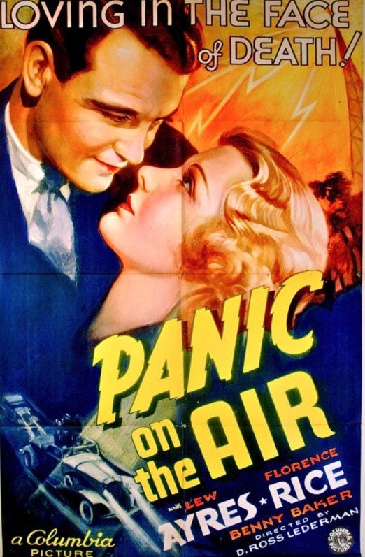 Lew Ayres and Florence Rice in Panic on the Air (1936)