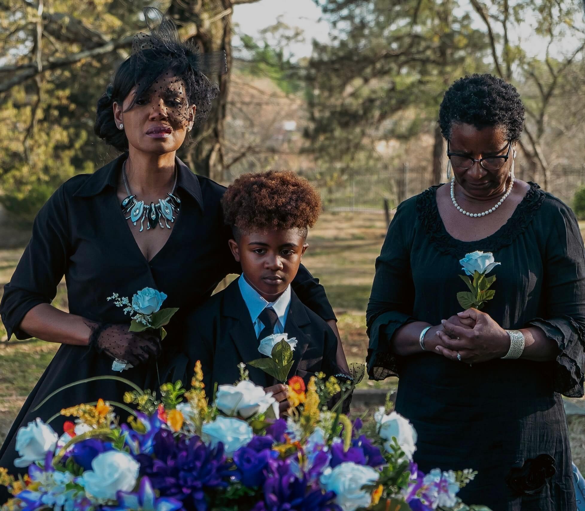 Chon Wilson, Eric LaVette Jr., and Denise Boutte in The Despaired (2024)