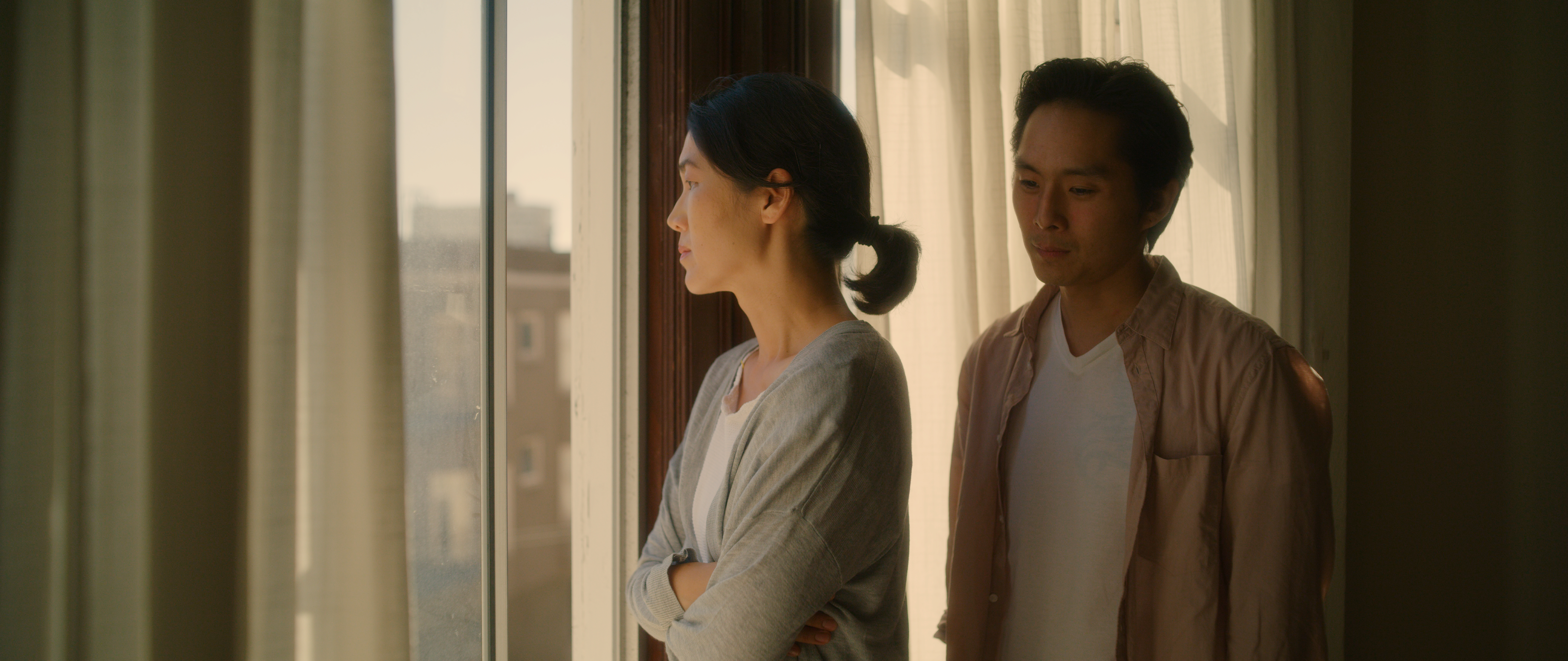 Justin Chon and Christina July Kim in Coming Home Again (2019)