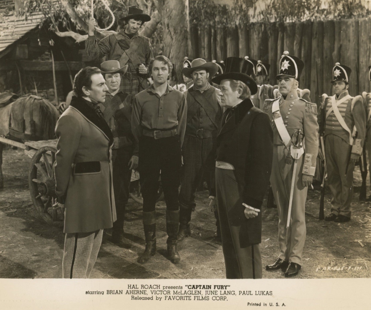 Brian Aherne, Richard Alexander, Frank Hagney, Lumsden Hare, and George Zucco in Captain Fury (1939)