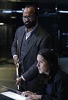 Shannon Woodward and Jeffrey Wright in Westworld (2016)