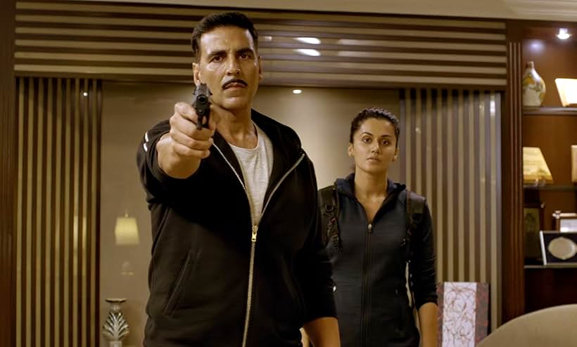 Akshay Kumar and Taapsee Pannu in Naam Shabana (2017)