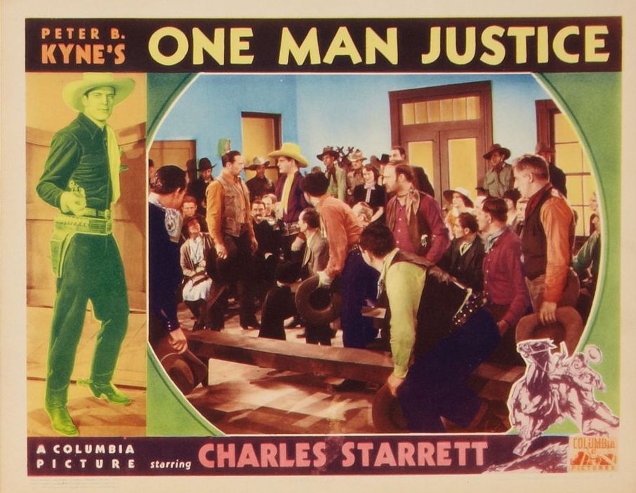 Hank Bell, Dick Botiller, Al Bridge, Steve Clark, Edmund Cobb, Dick Curtis, Frank Ellis, Harry Fleischmann, Clem Horton, Merrill McCormick, Art Mix, Charles Starrett, Hal Taliaferro, Barbara Weeks, Maston Williams, and Jack Rube Clifford in One Man Justice (1937)