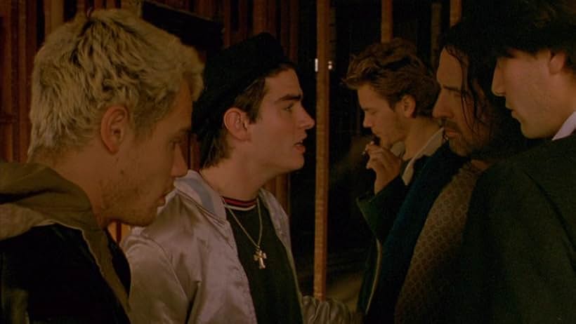 River Phoenix, Keanu Reeves, Flea, Rodney Harvey, and William Richert in My Own Private Idaho (1991)