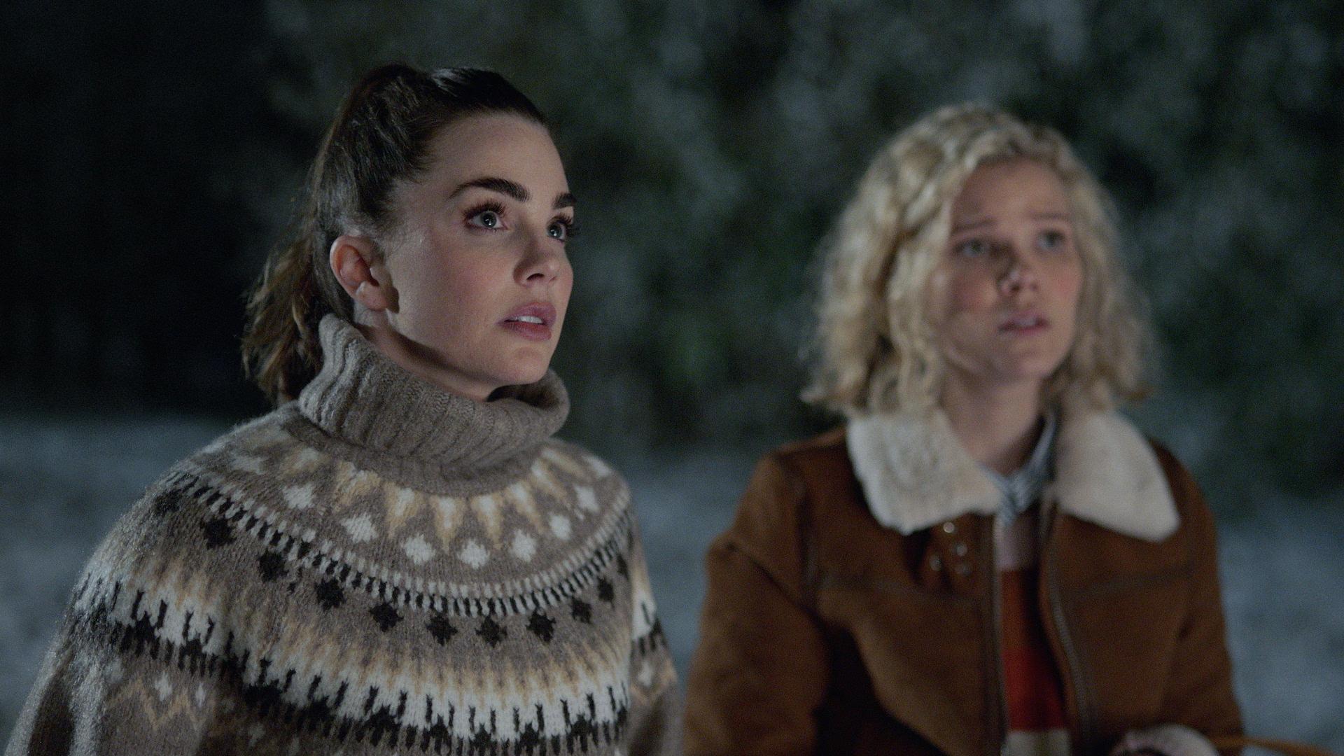 Jillian Murray and Victoria Staley in Christmas in the Pines (2021)