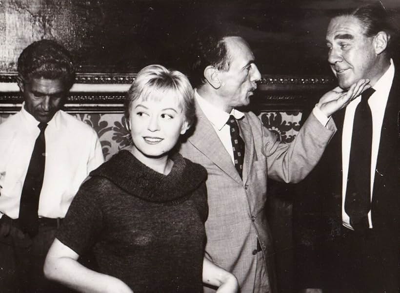 Paul Douglas, Eduardo De Filippo, and Giulietta Masina in Fortunella (1958)