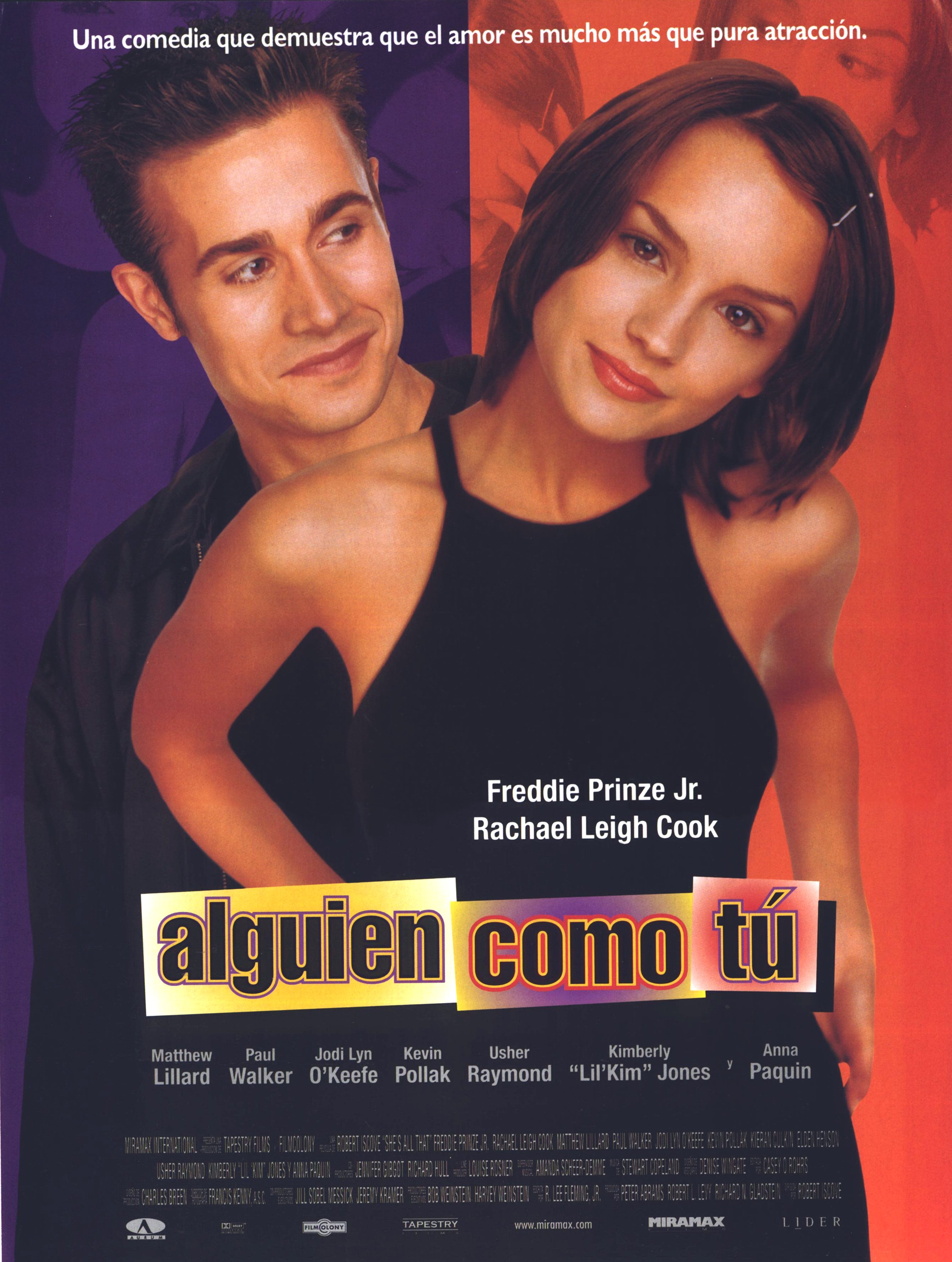 Rachael Leigh Cook and Freddie Prinze Jr. in She's All That (1999)