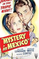 Ricardo Cortez, William Lundigan, and Jacqueline White in Mystery in Mexico (1948)