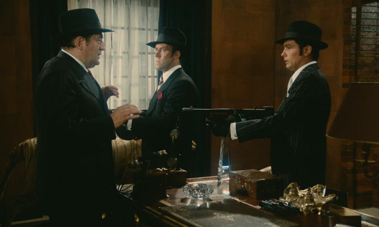 Alain Delon, Reinhard Kolldehoff, and Lionel Vitrant in Borsalino and Co. (1974)