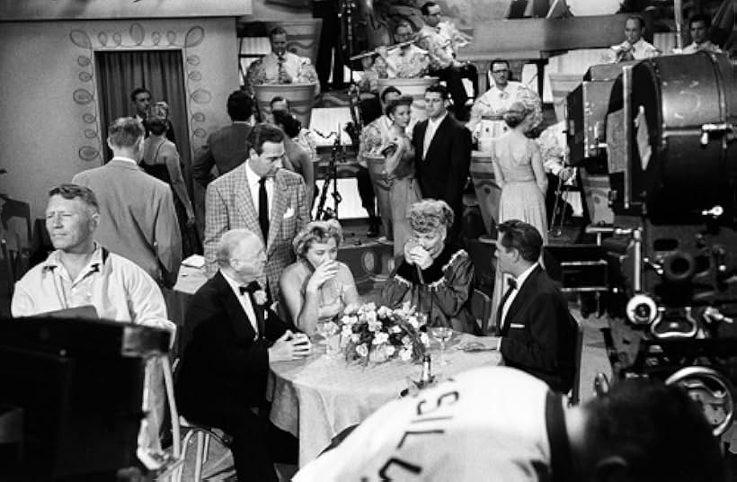 Desi Arnaz, Lucille Ball, William Frawley, and Vivian Vance in I Love Lucy (1951)