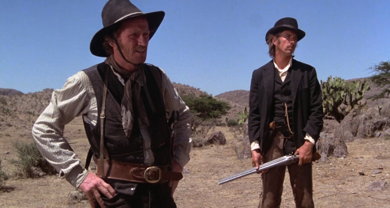 Scott Glenn and Redmond Gleeson in Cattle Annie and Little Britches (1980)