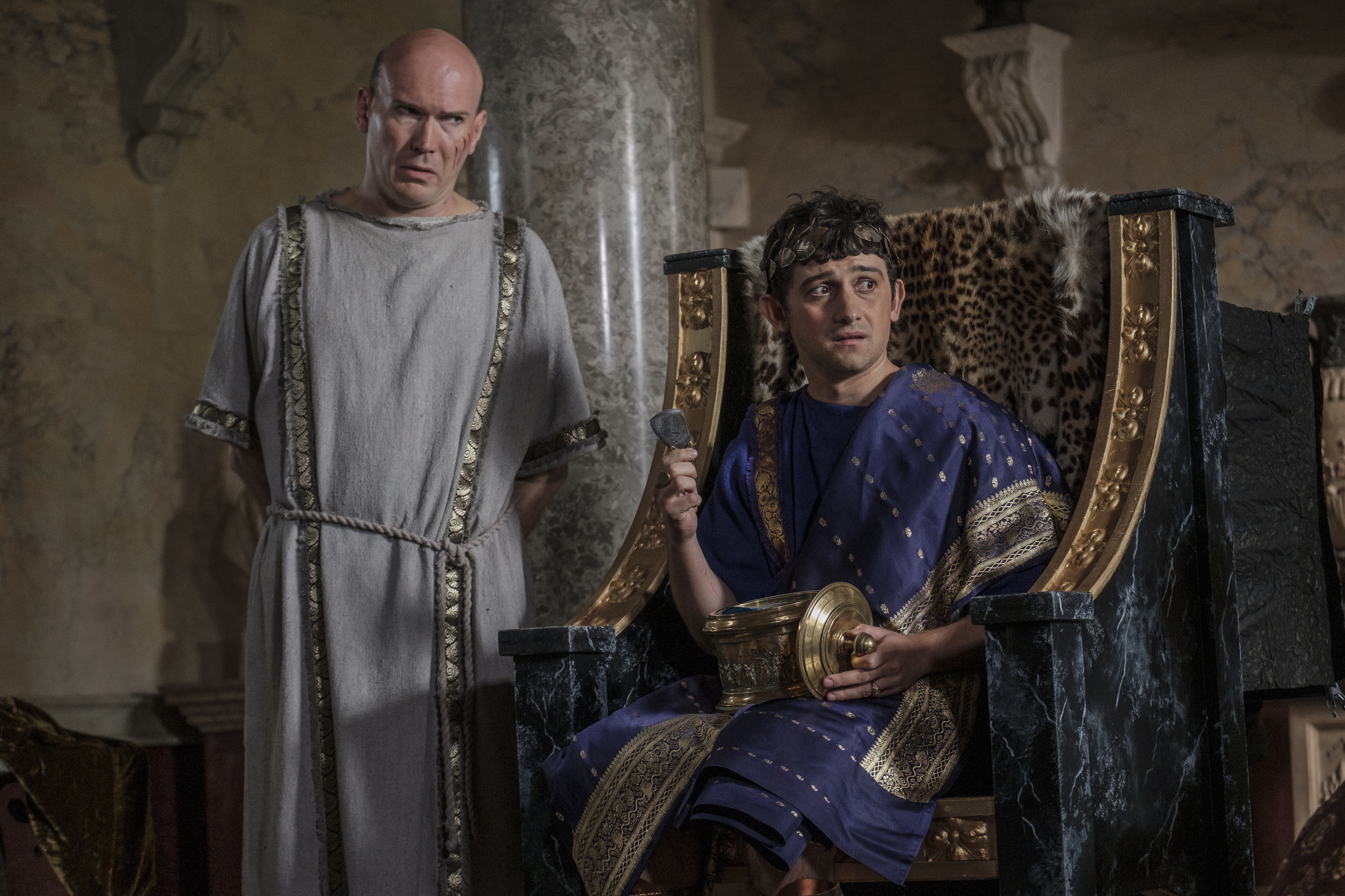 Craig Roberts and Alex Macqueen in Horrible Histories: The Movie - Rotten Romans (2019)