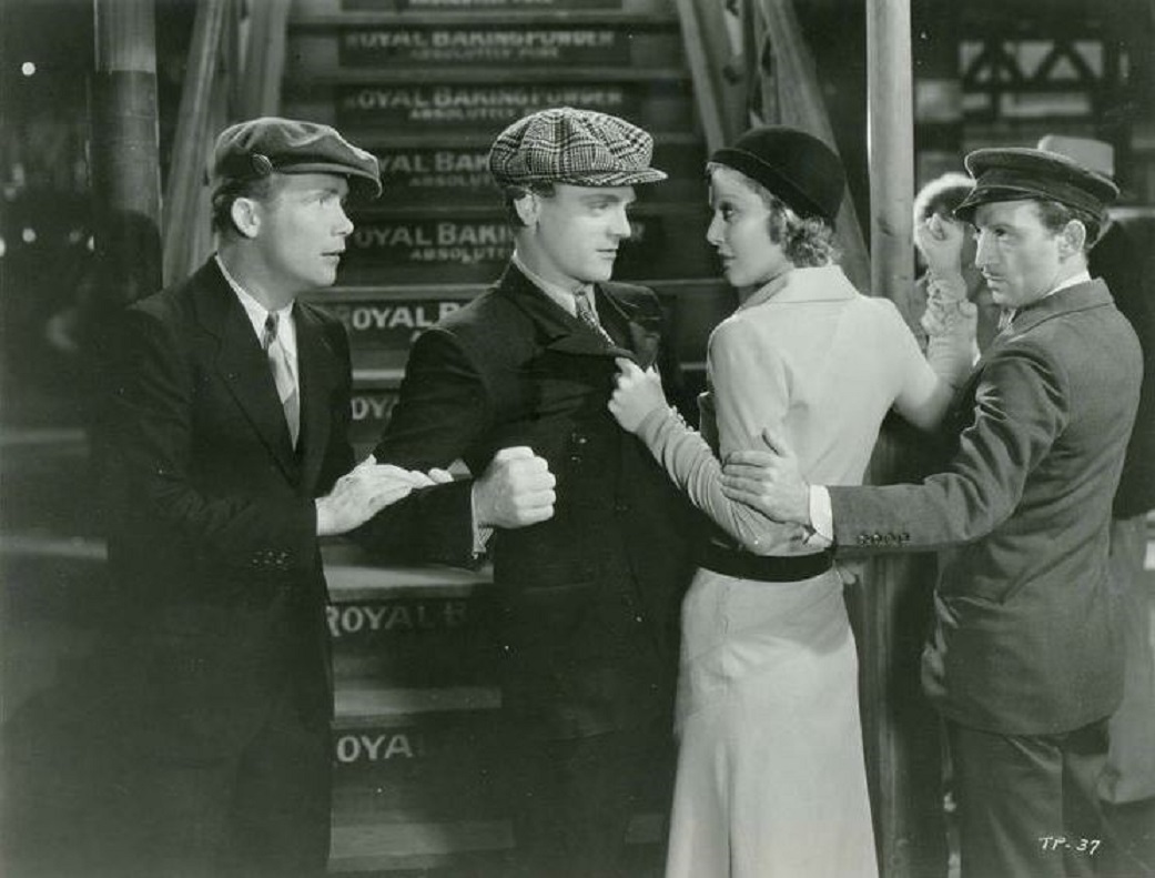 James Cagney, Ray Cooke, George E. Stone, and Loretta Young in Taxi (1931)