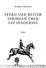 Pferd und Reiter Springen über ein Hindernis (1888)